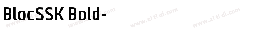 BlocSSK Bold字体转换